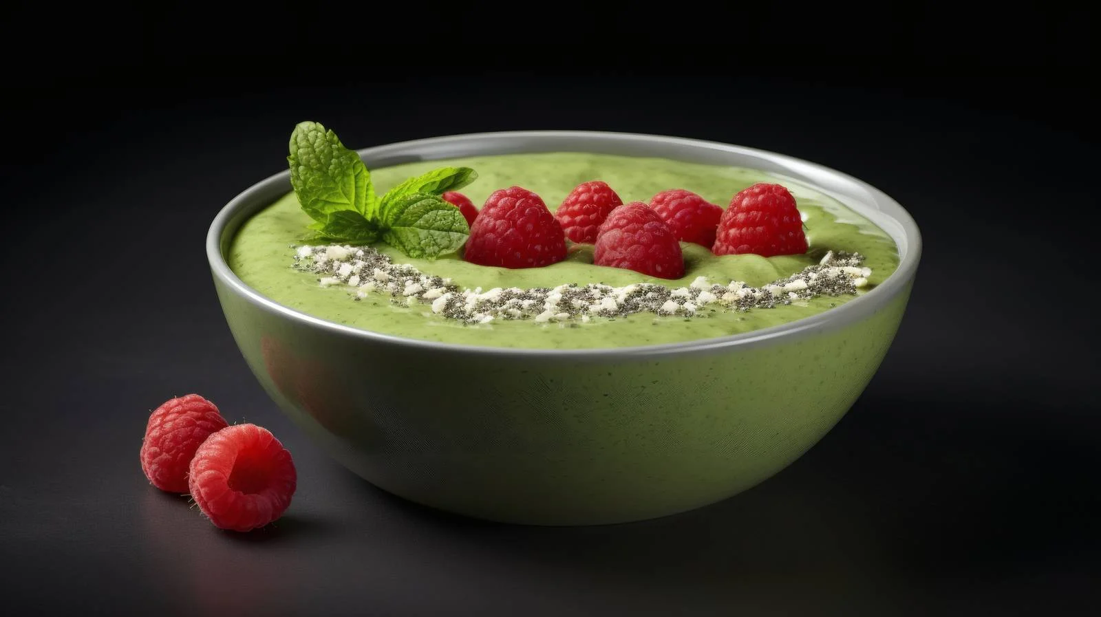 Vibrant Green Smoothie Bowl on White Background — free download from Dotvec