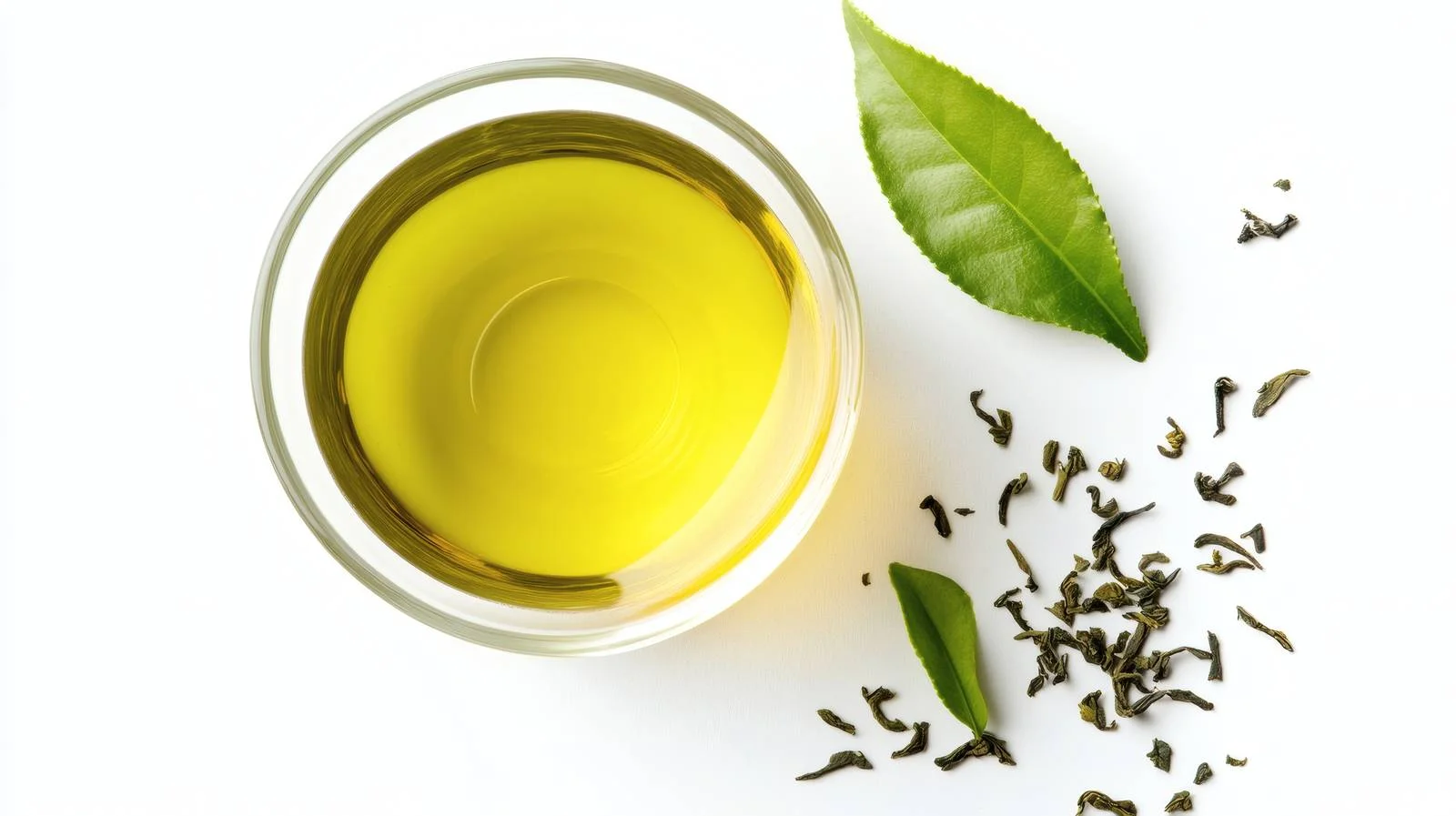 Exquisite Green Tea Arrangement on White — free download from Dotvec