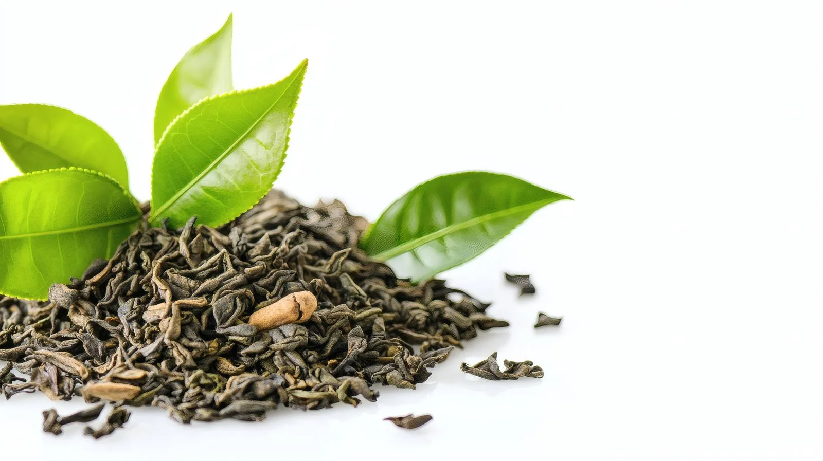 Exquisite Green Tea Arrangement on White — free download from Dotvec
