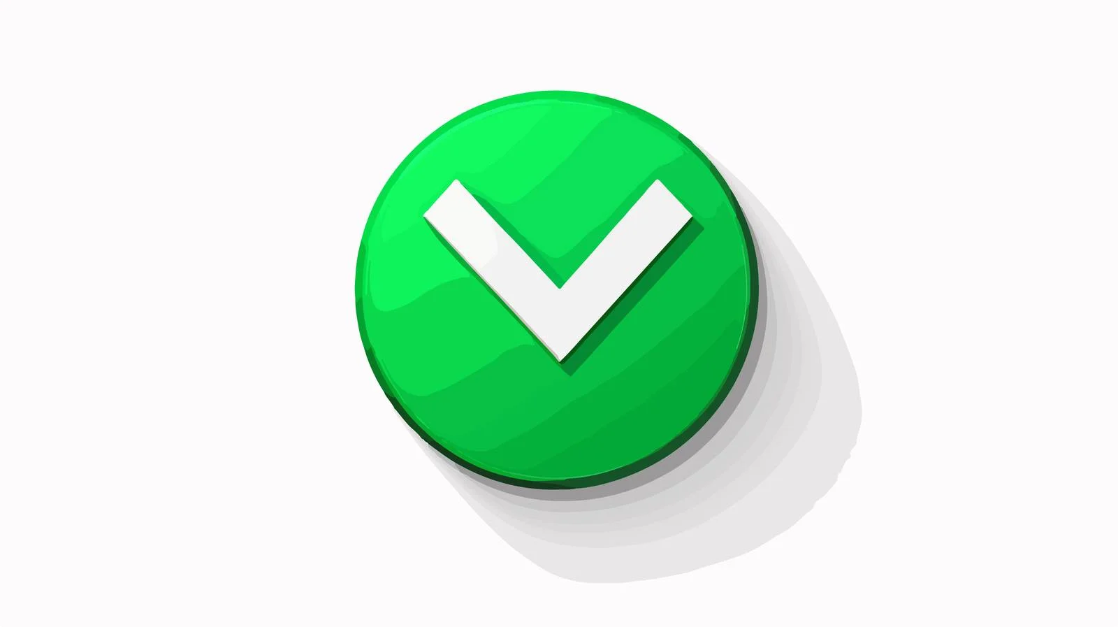 Green Checkmark On Circular Checkbox – free confirmation image from Dotvec