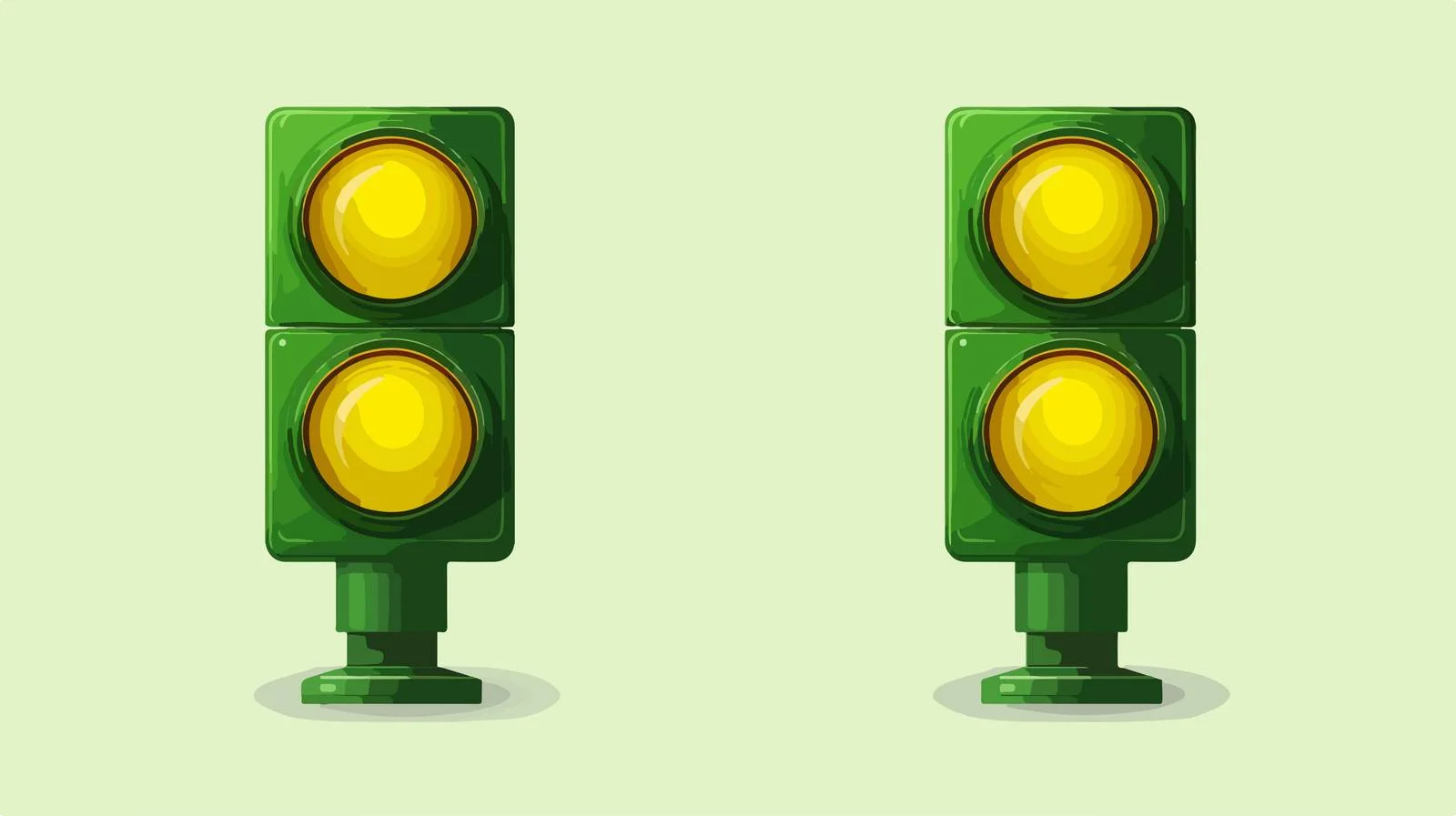 Operational green traffic light for driving — free download from Dotvec
