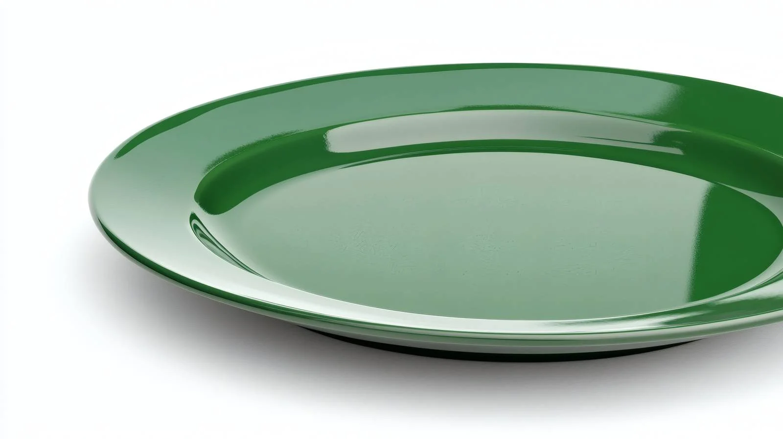 Minimalist Green Plate on White Background — free download from Dotvec