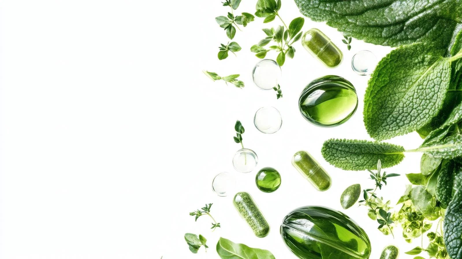 Herbal Green Food Supplement Extract Isolated — free download from Dotvec