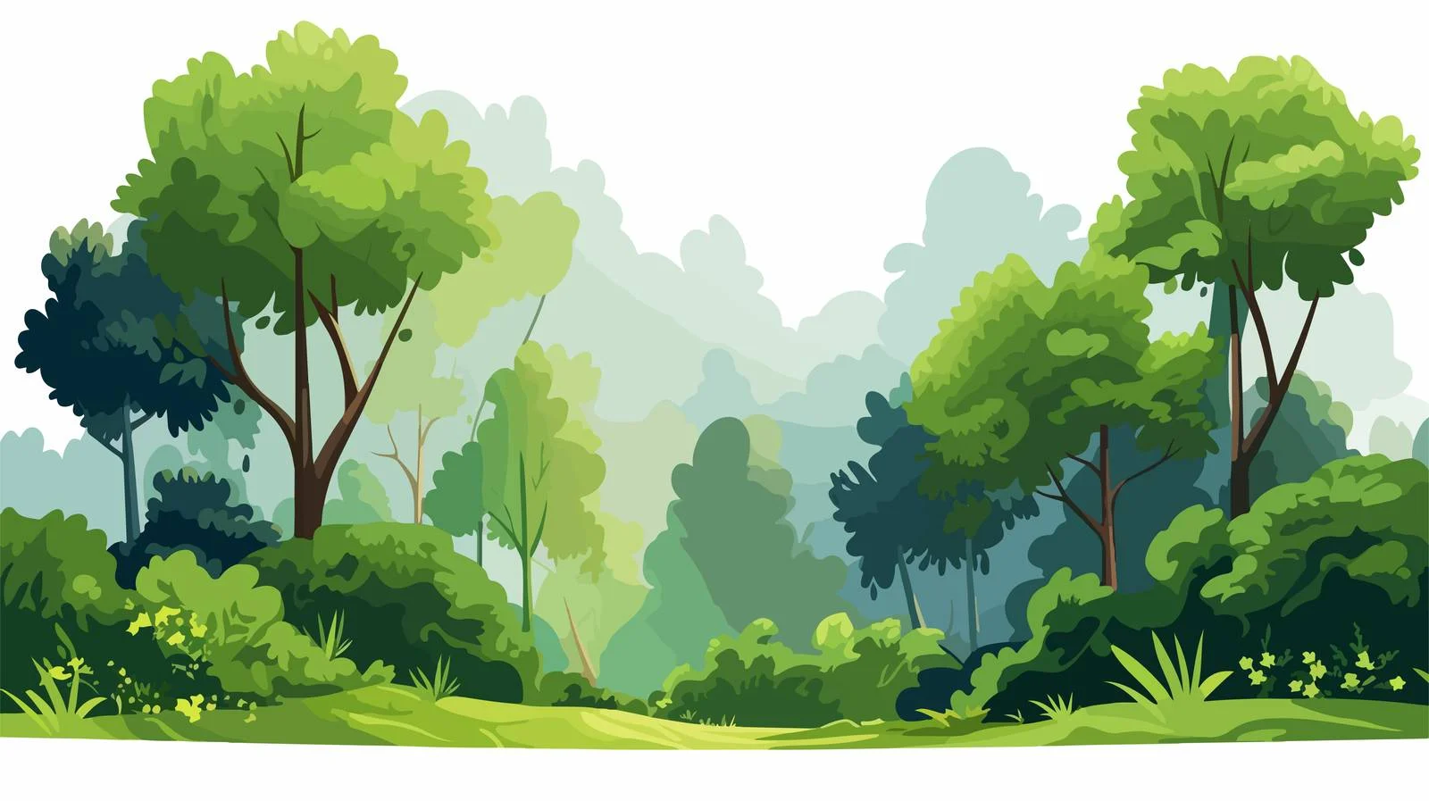 Lush Green Summer Forest Eco Banner — free download from Dotvec