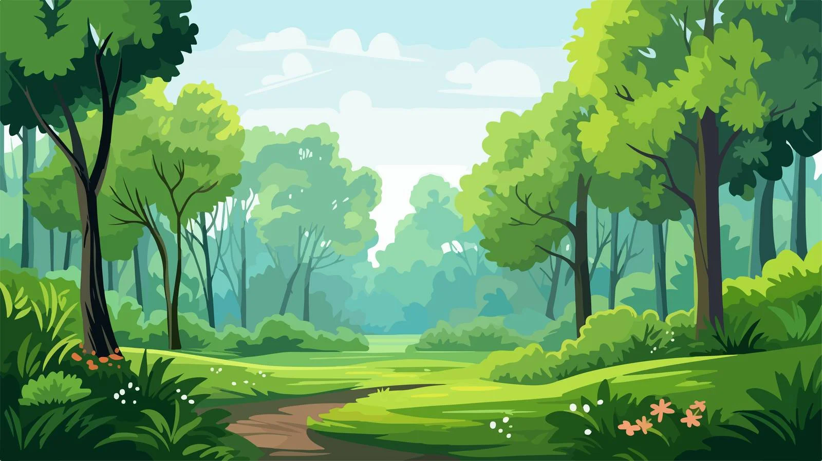 Lush Green Summer Forest Eco Banner — free download from Dotvec