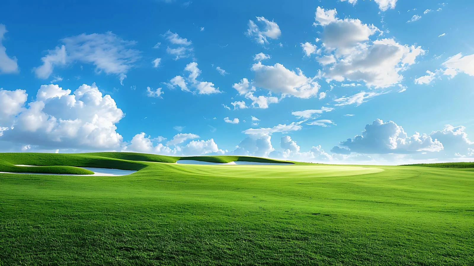 Scenic Golf Course with Sand Traps — free download from Dotvec