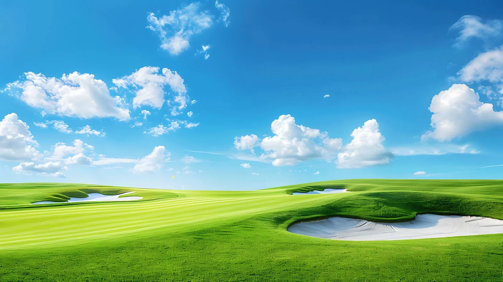 Serene Golf Course with Sand Traps — free download from Dotvec