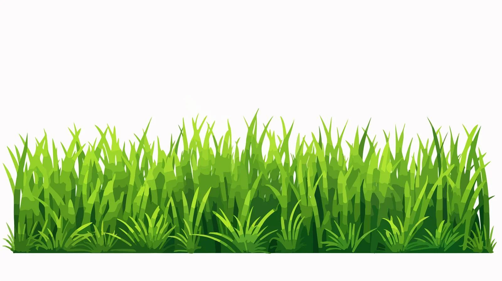 Green Grass Border Isolated on White — free download from Dotvec