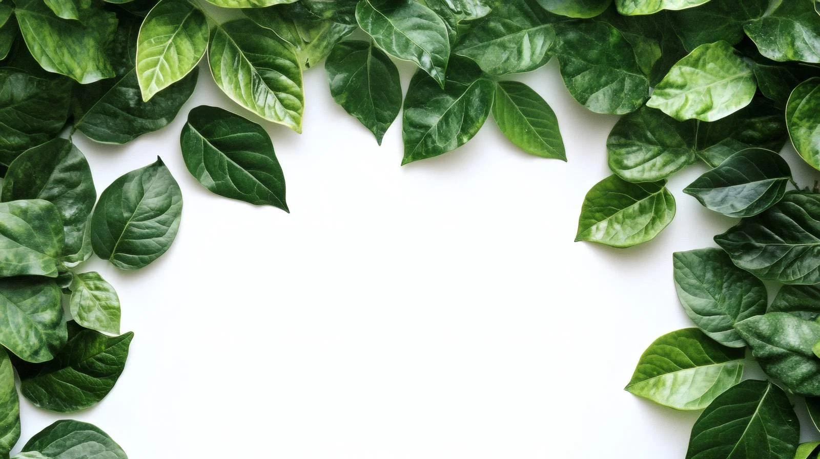 Vibrant Green Foliage on White Background — free download from Dotvec