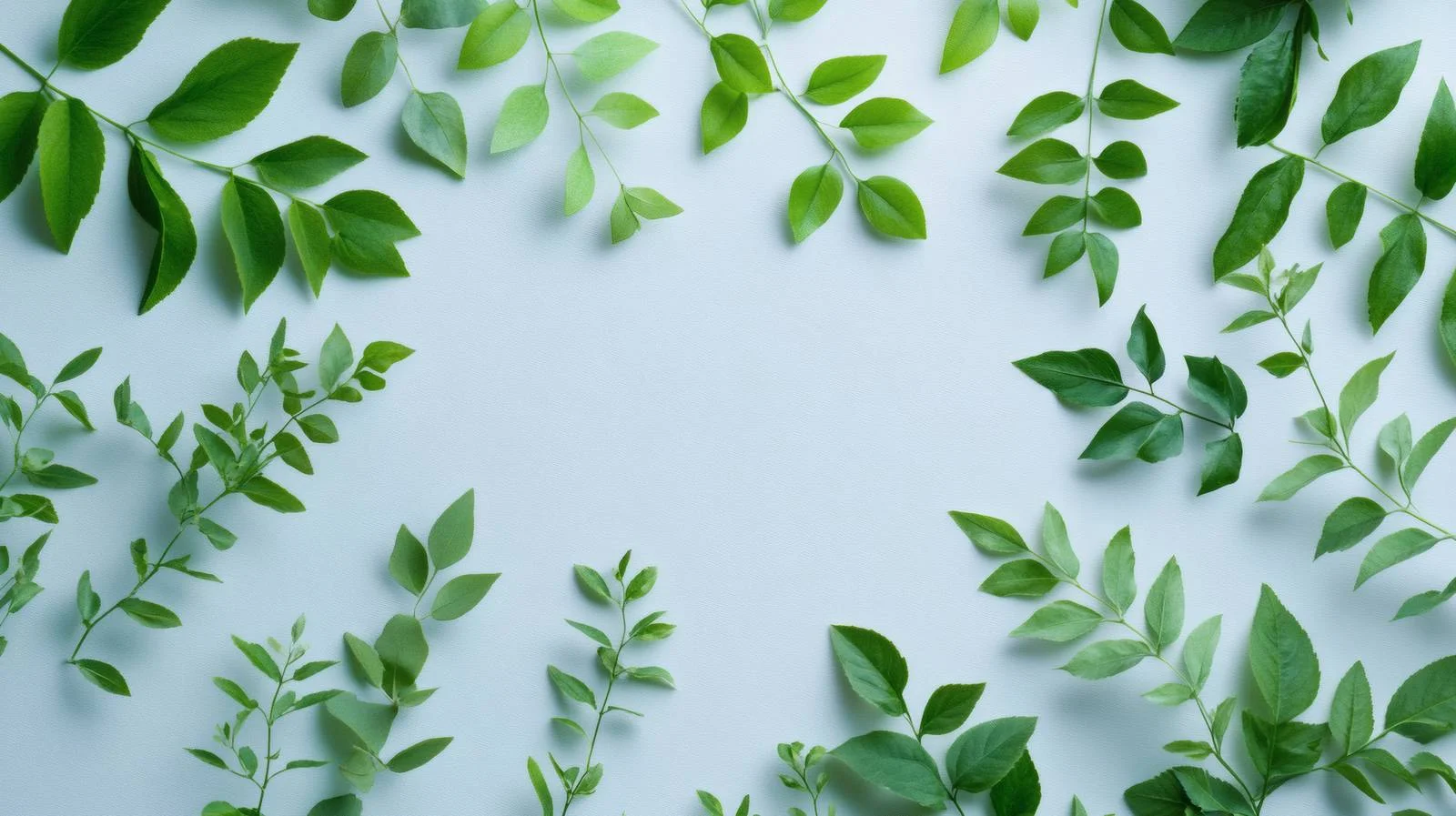 Vibrant Green Foliage on White Isolation — free download from Dotvec
