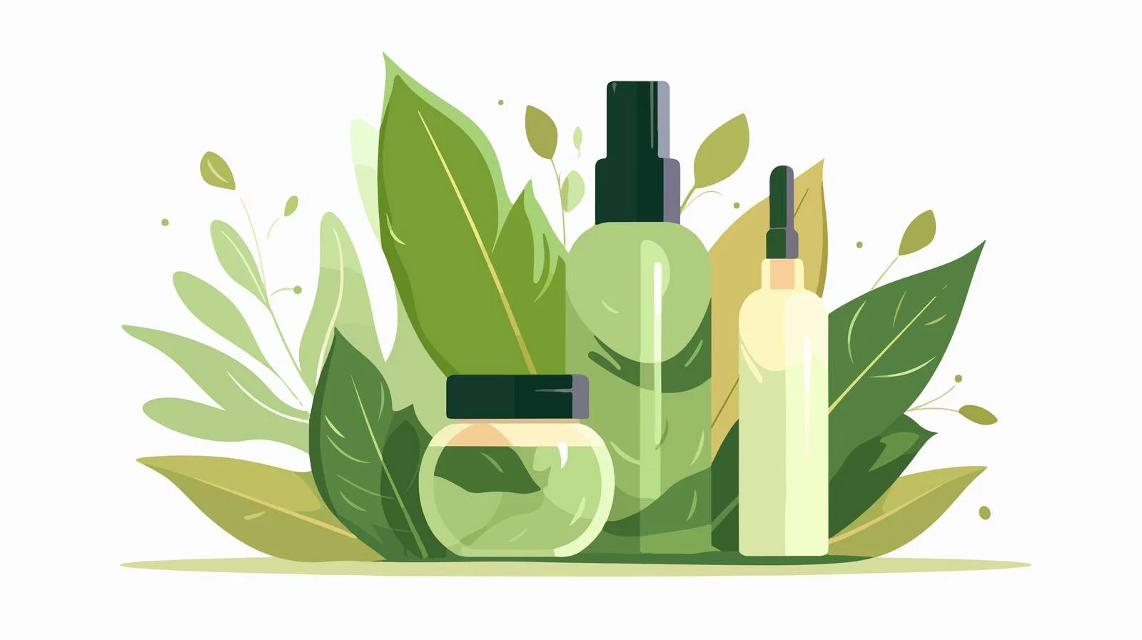 Eco-Friendly Green Natural Vegan Cosmetics — free download from Dotvec
