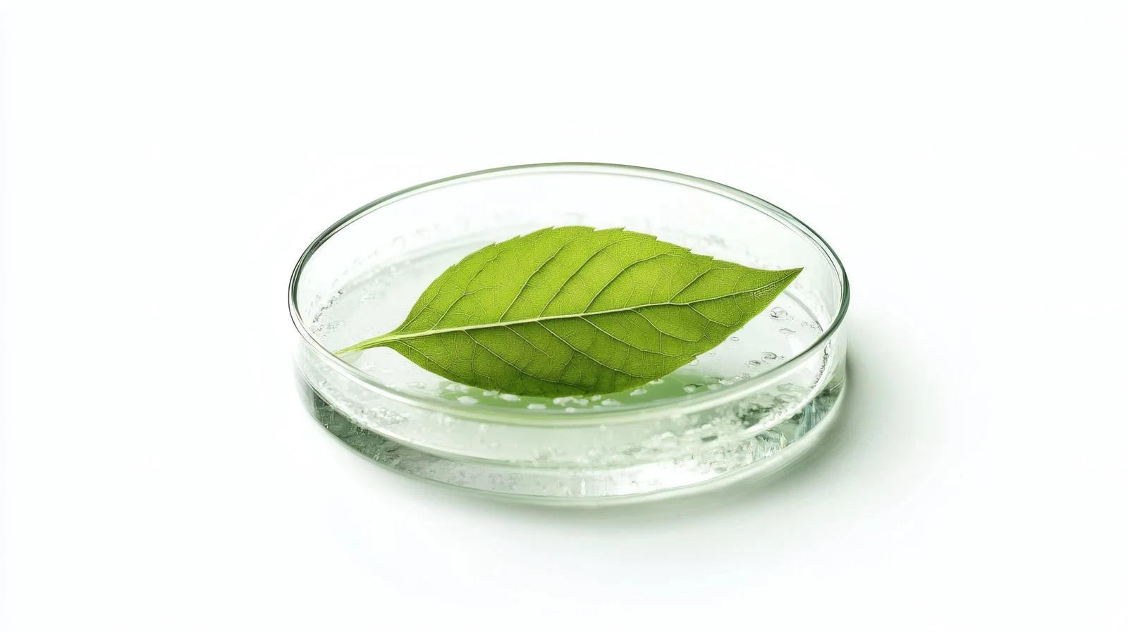 Botanical Leaf and Gel in Lab Dish — free download from Dotvec