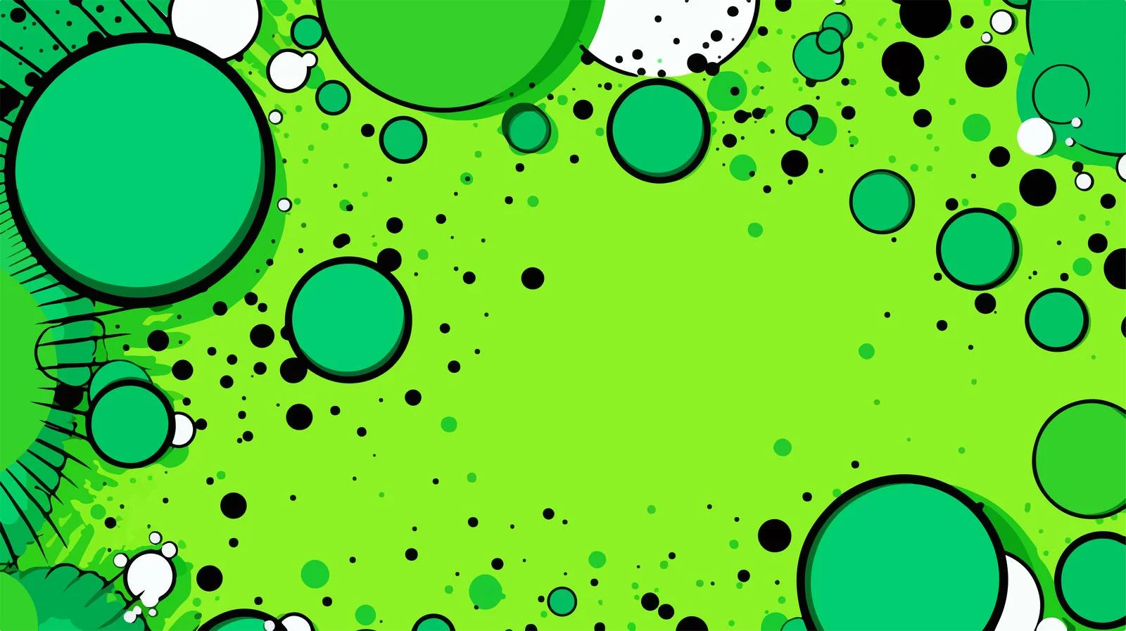Pop Art Green Comic Cartoon Background — free download from Dotvec