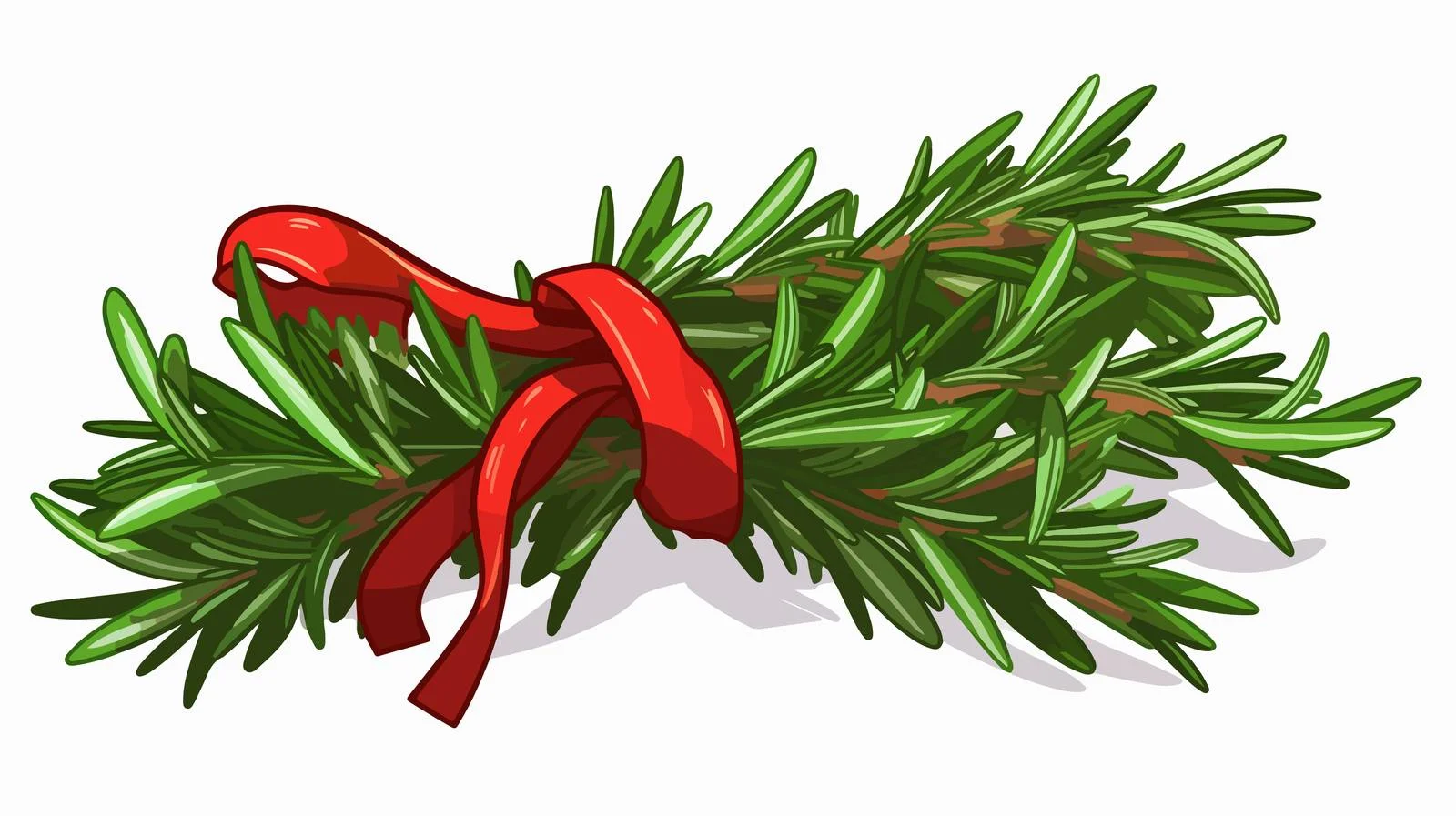 Fresh Rosemary Herb Flat Vector Graphic — free download from Dotvec