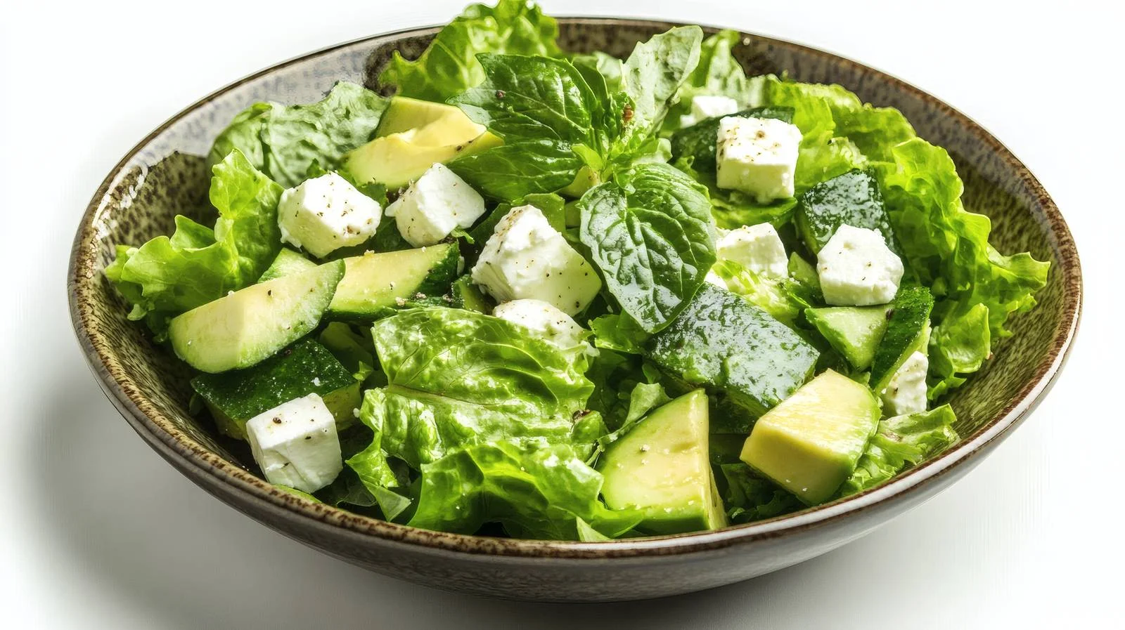Fresh Avocado and Feta Green Salad — free download from Dotvec