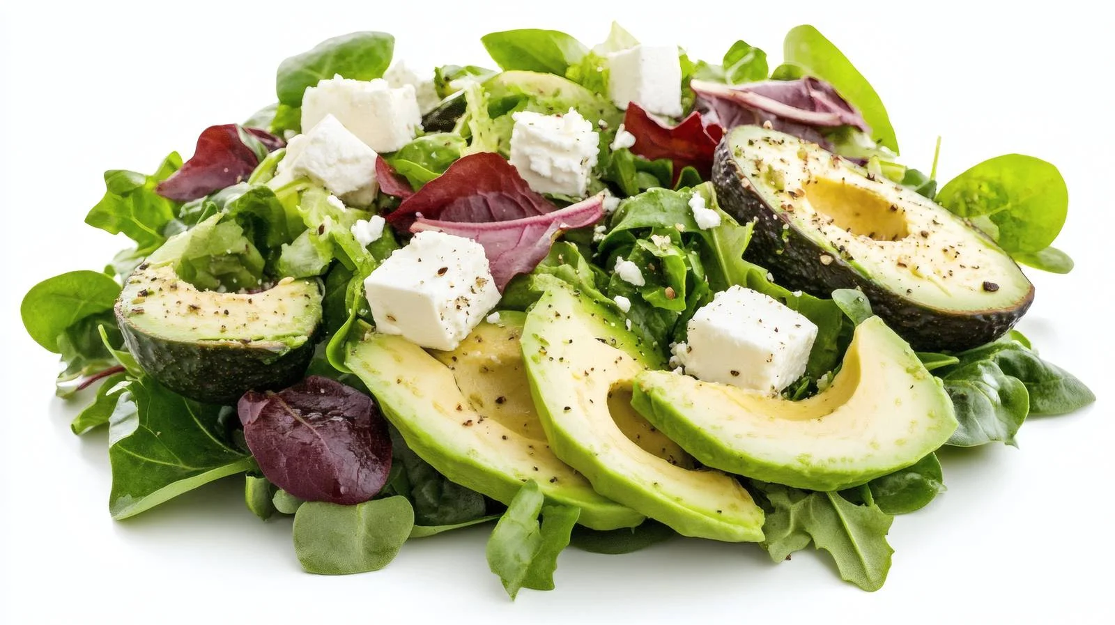 Fresh Avocado and Feta Green Salad — free download from Dotvec