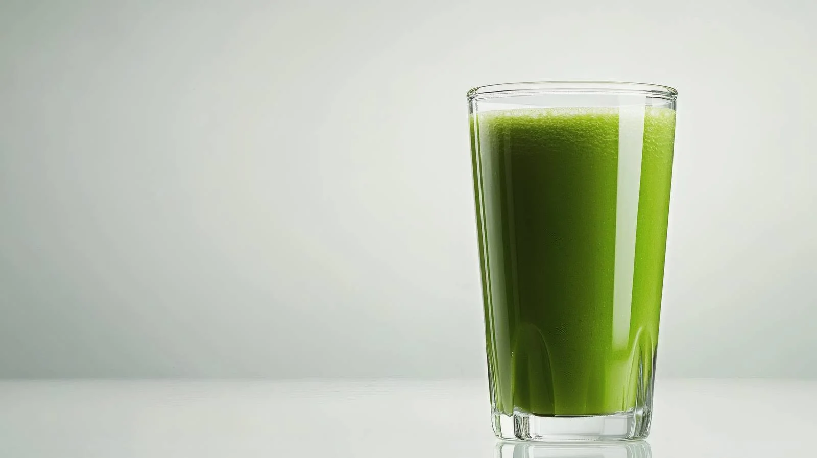 Fresh Green Smoothie in Glass on White — free download from Dotvec