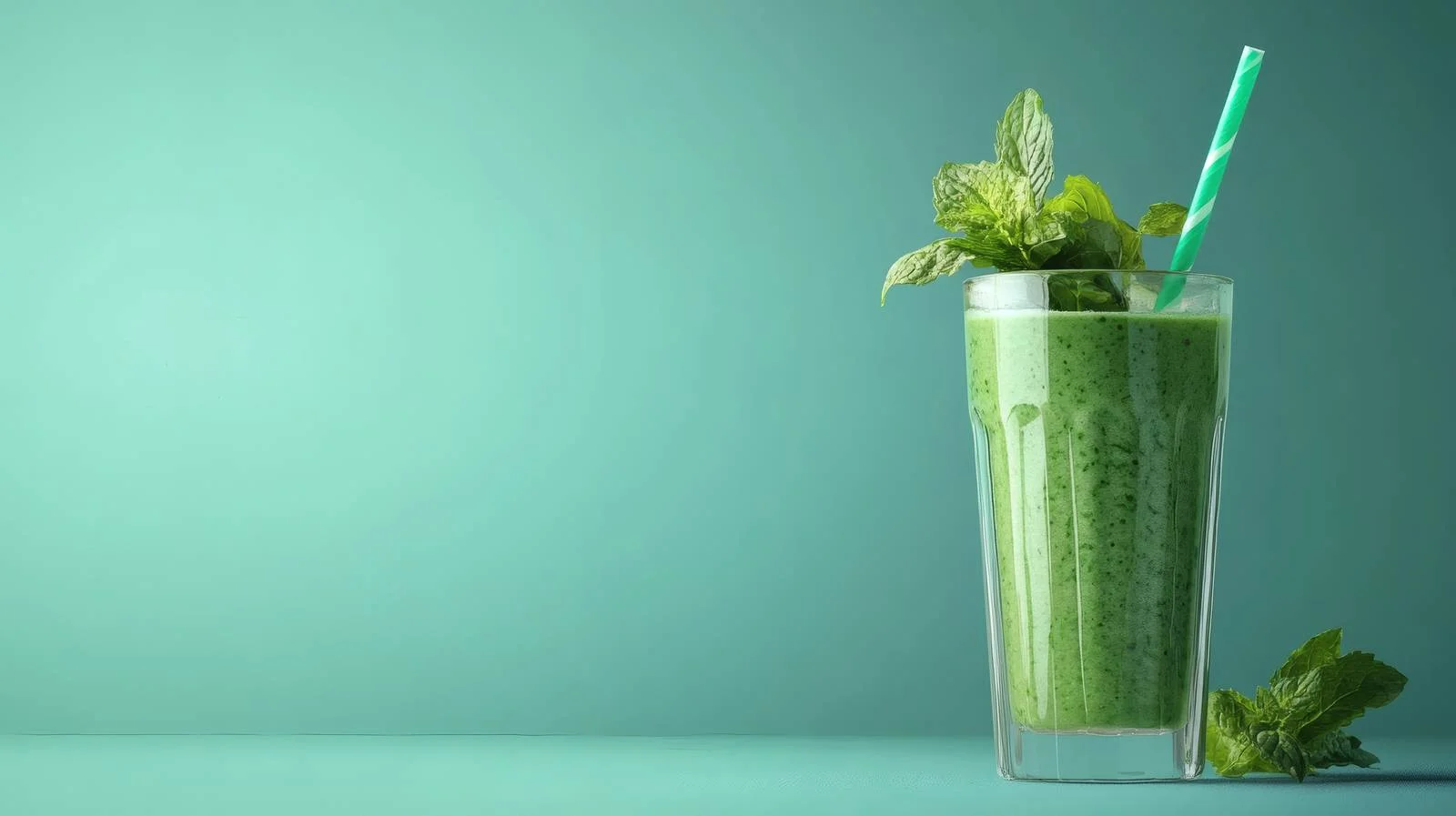 Vibrant Green Smoothie on Blue Background — free download from Dotvec