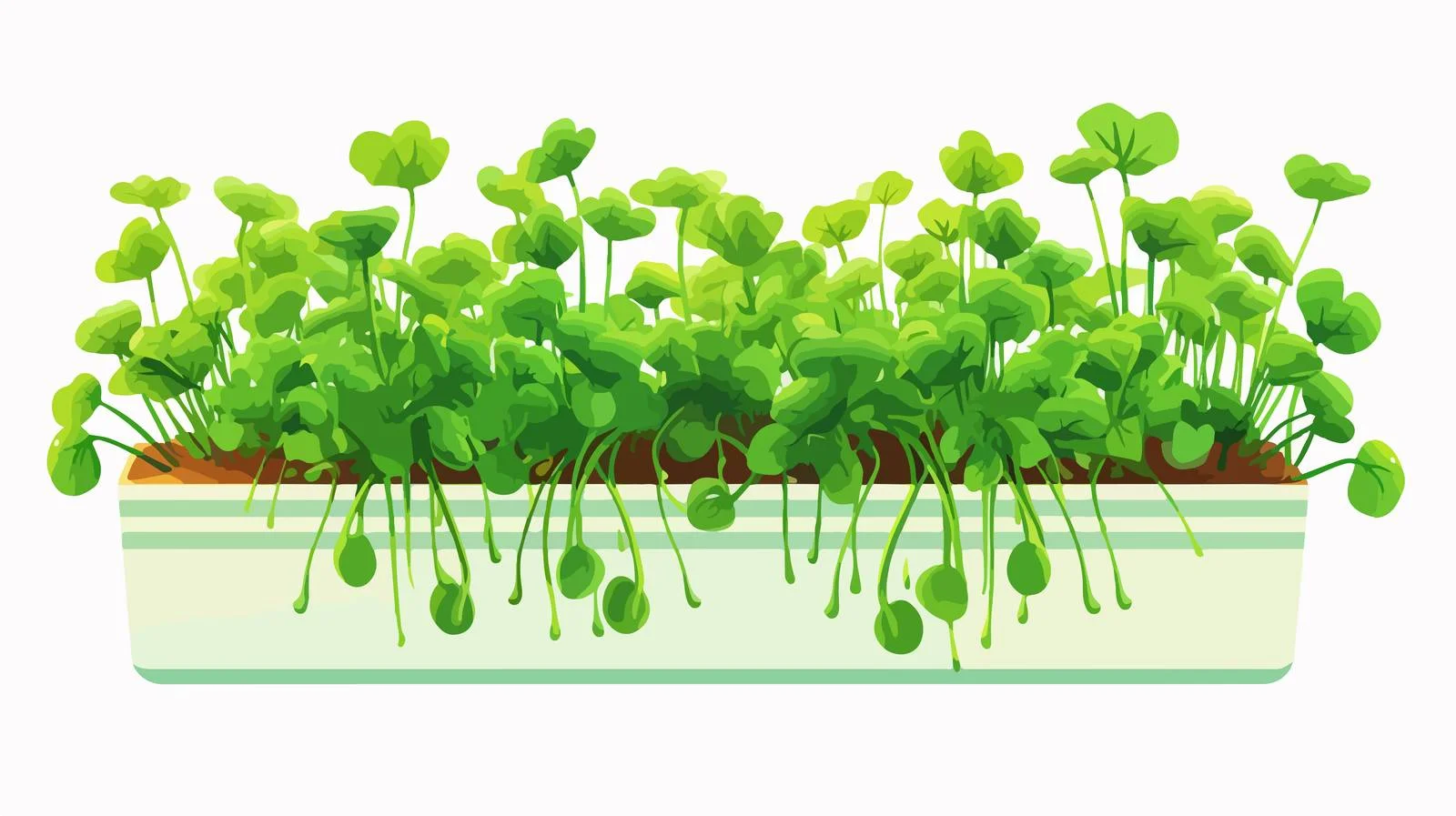 Fresh Microgreens Growing in Pot — free download from Dotvec