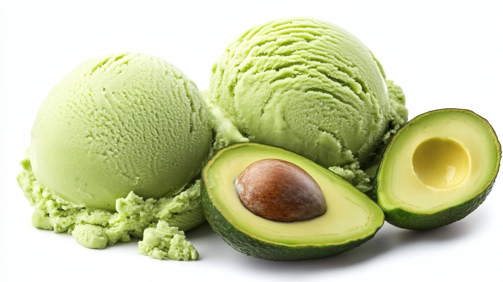 Wholesome Avocado Ice Cream on White — free download from Dotvec