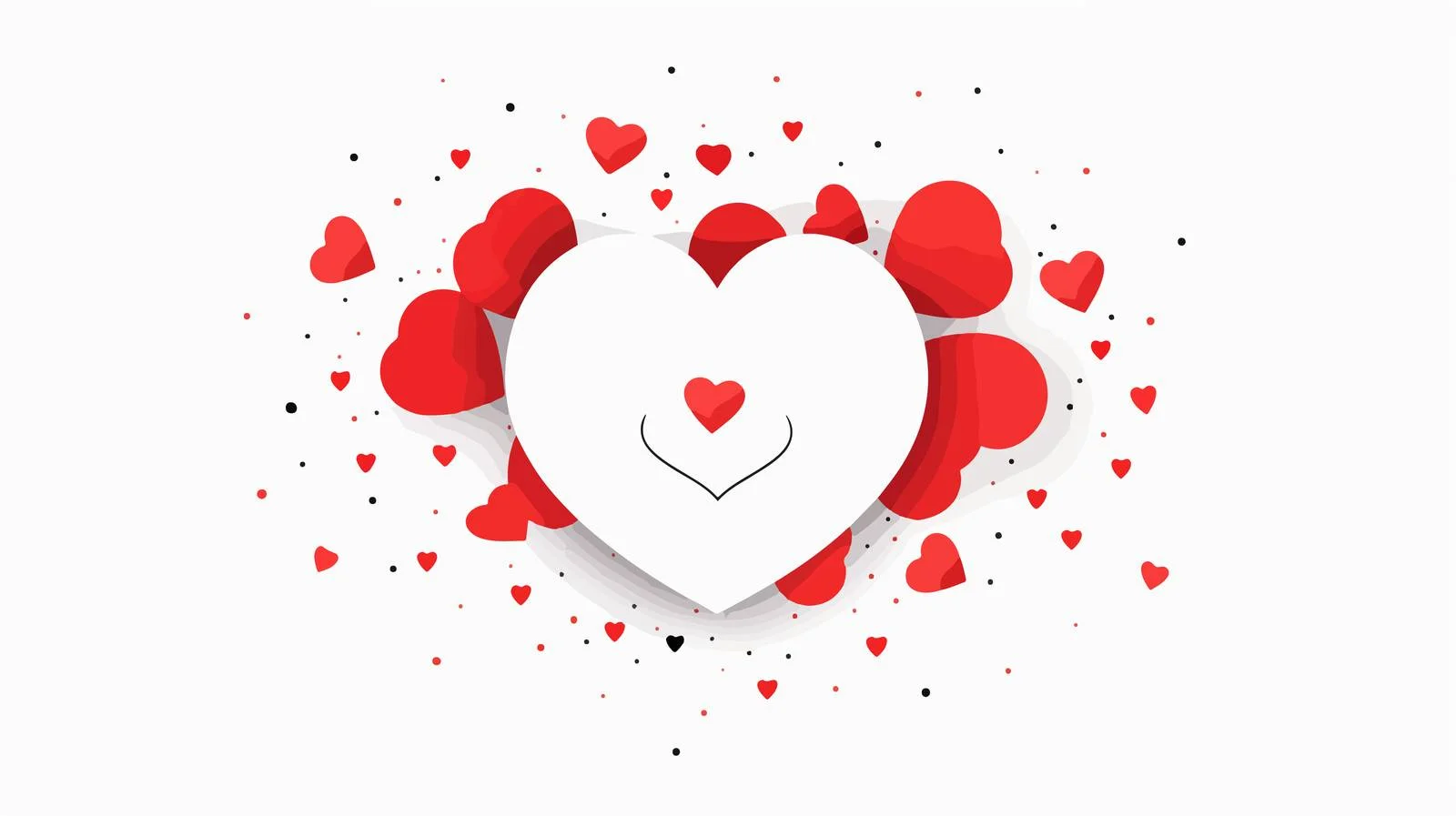 Happy Valentine's Greeting Card Template Design — free download from Dotvec