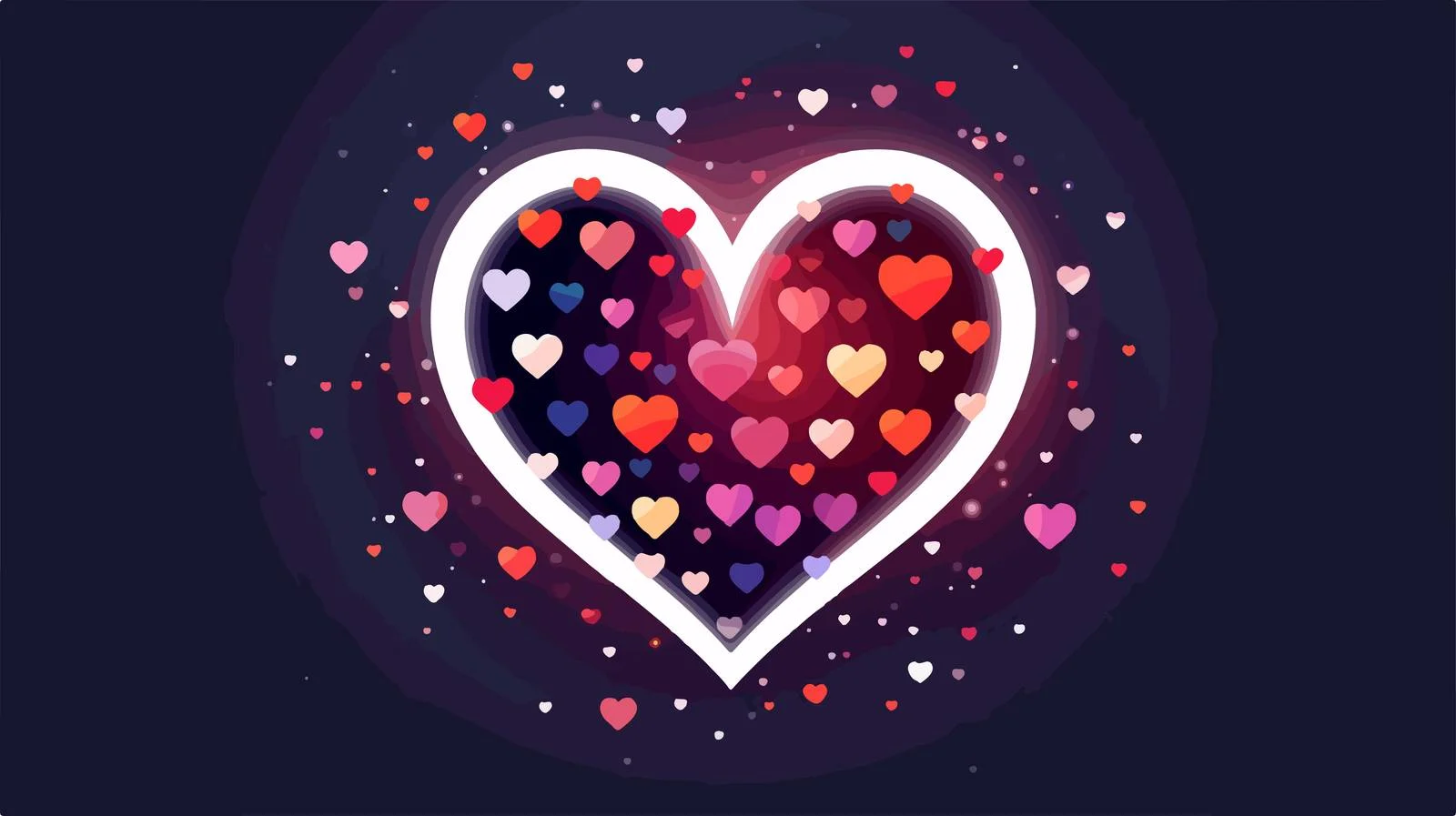 Happy Valentine's Greeting Card Template — free download from Dotvec