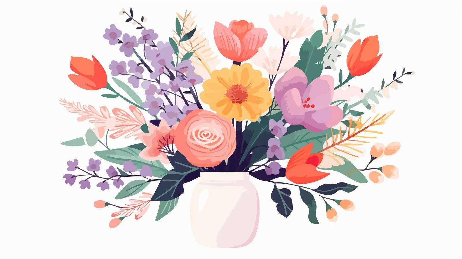 Elegant Floral Greeting Card Design — free download from Dotvec