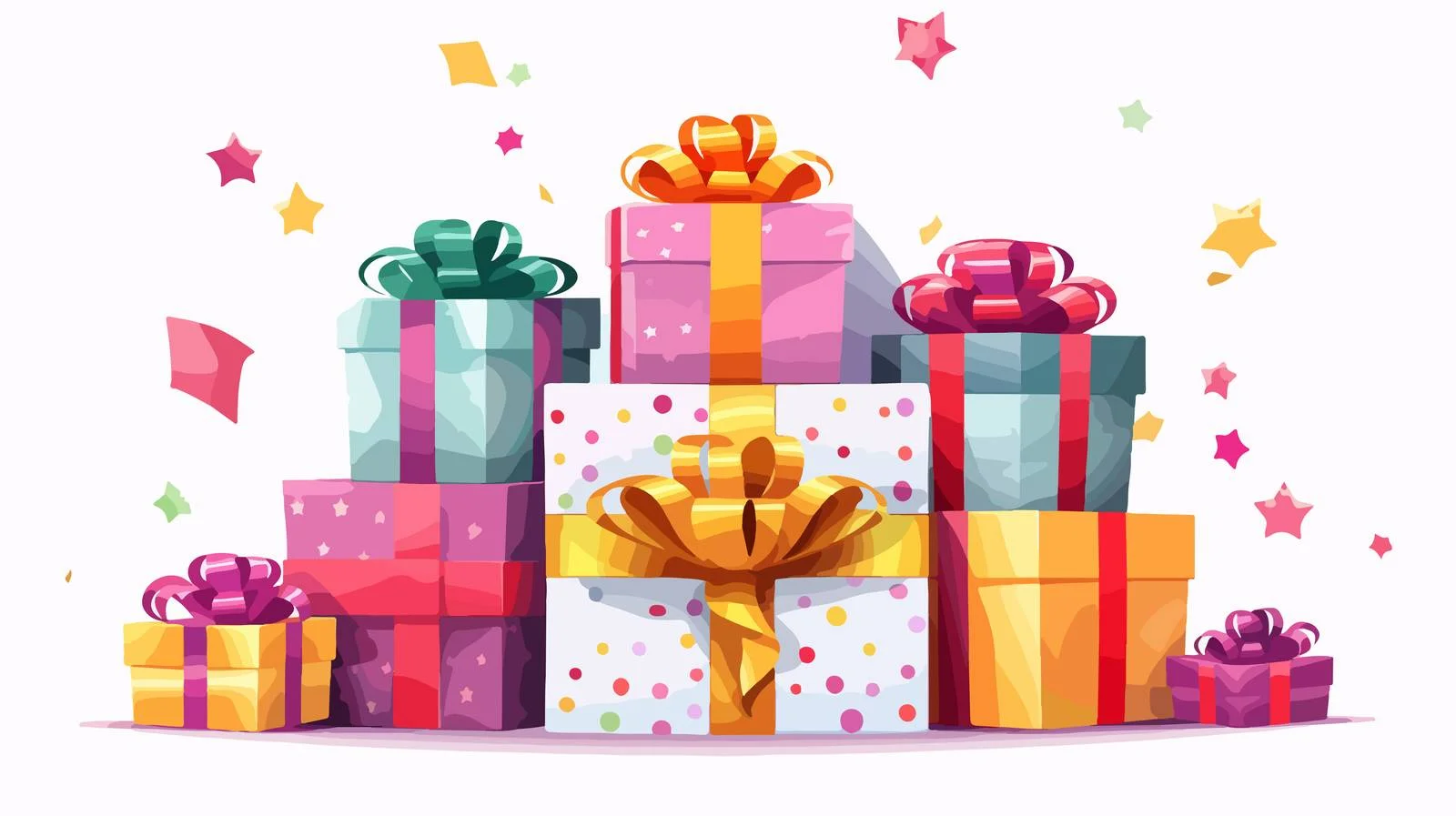 Birthday Greeting Card Template with Inscription — free download from Dotvec