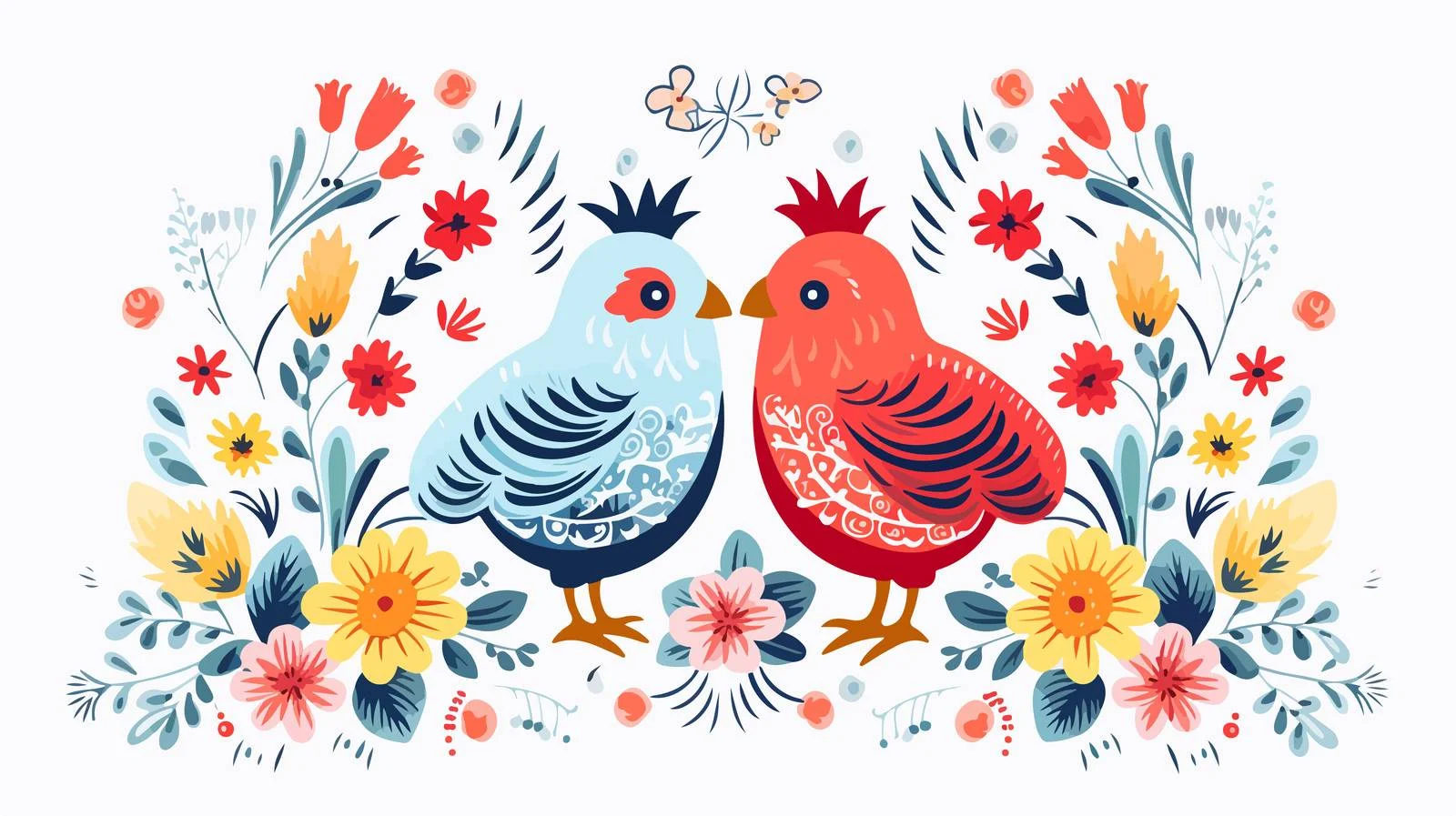 Easter Holiday Greeting Card Template Design — free download from Dotvec