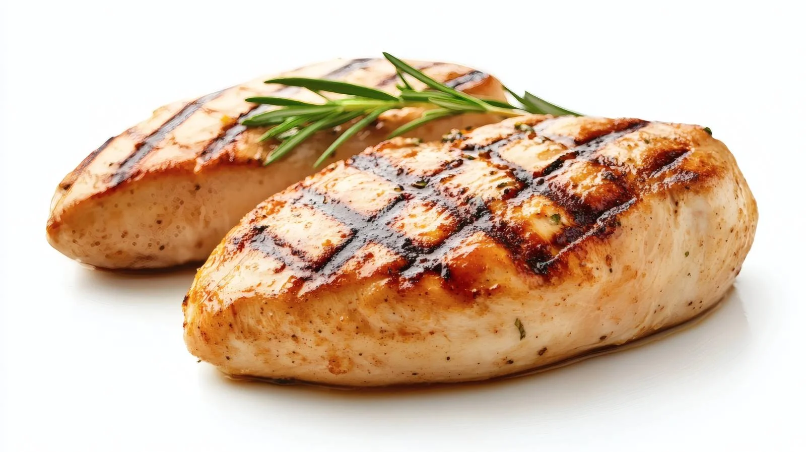 Juicy Grilled Chicken Breast on White Background — free download from Dotvec