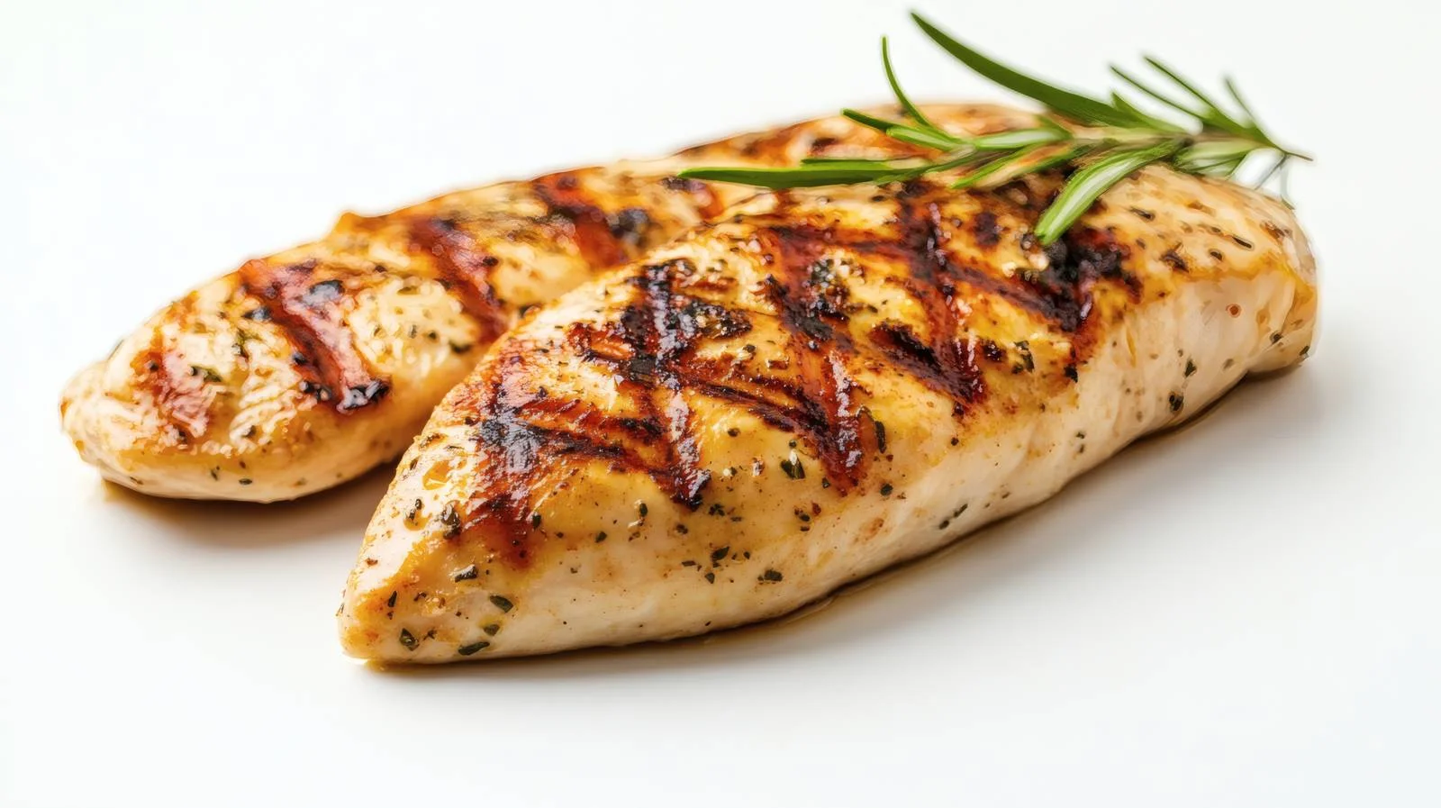 Tender Grilled Chicken Breast on White Background — free download from Dotvec