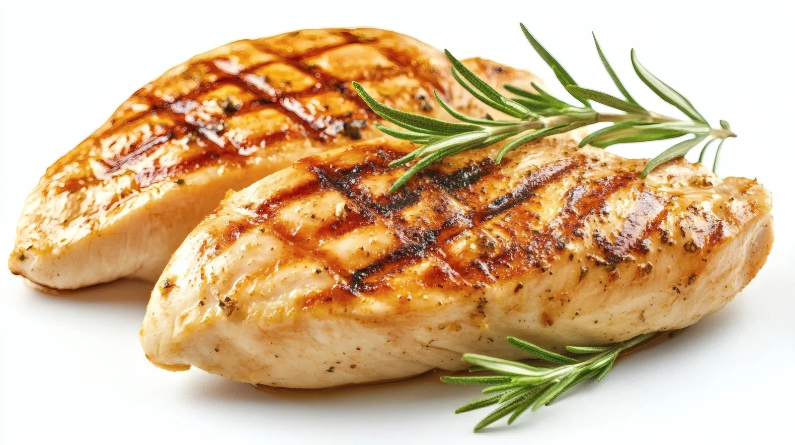 Juicy Grilled Chicken Fillet on White — free download from Dotvec