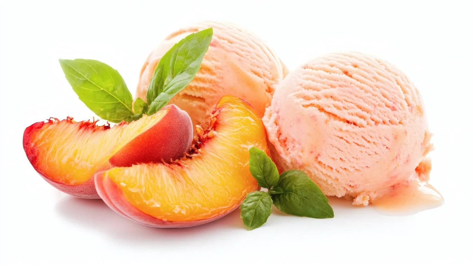 Delicious Grilled Peaches with Ice Cream — free download from Dotvec