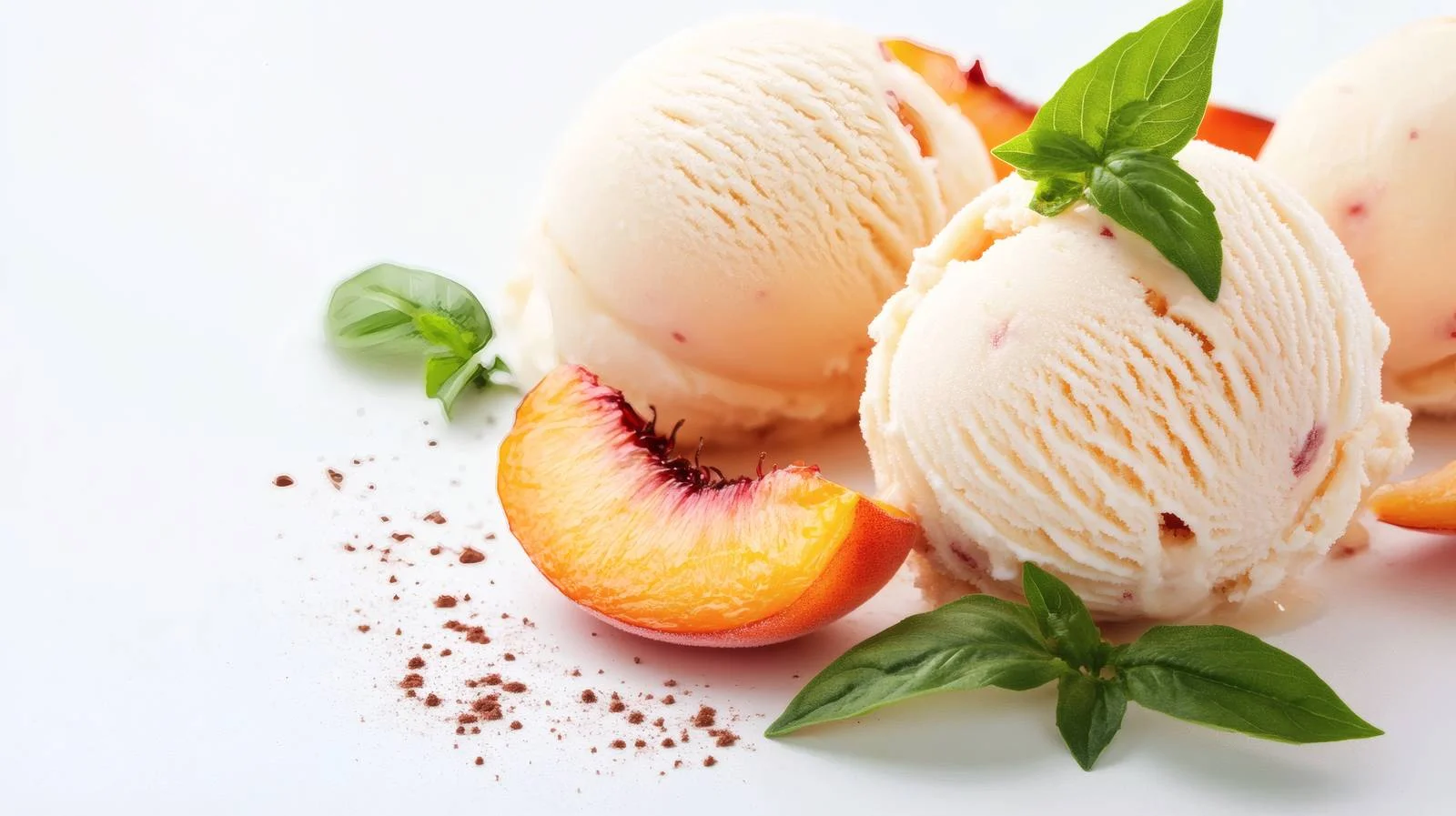 Sumptuous Grilled Peaches & Ice Cream Delight — free download from Dotvec
