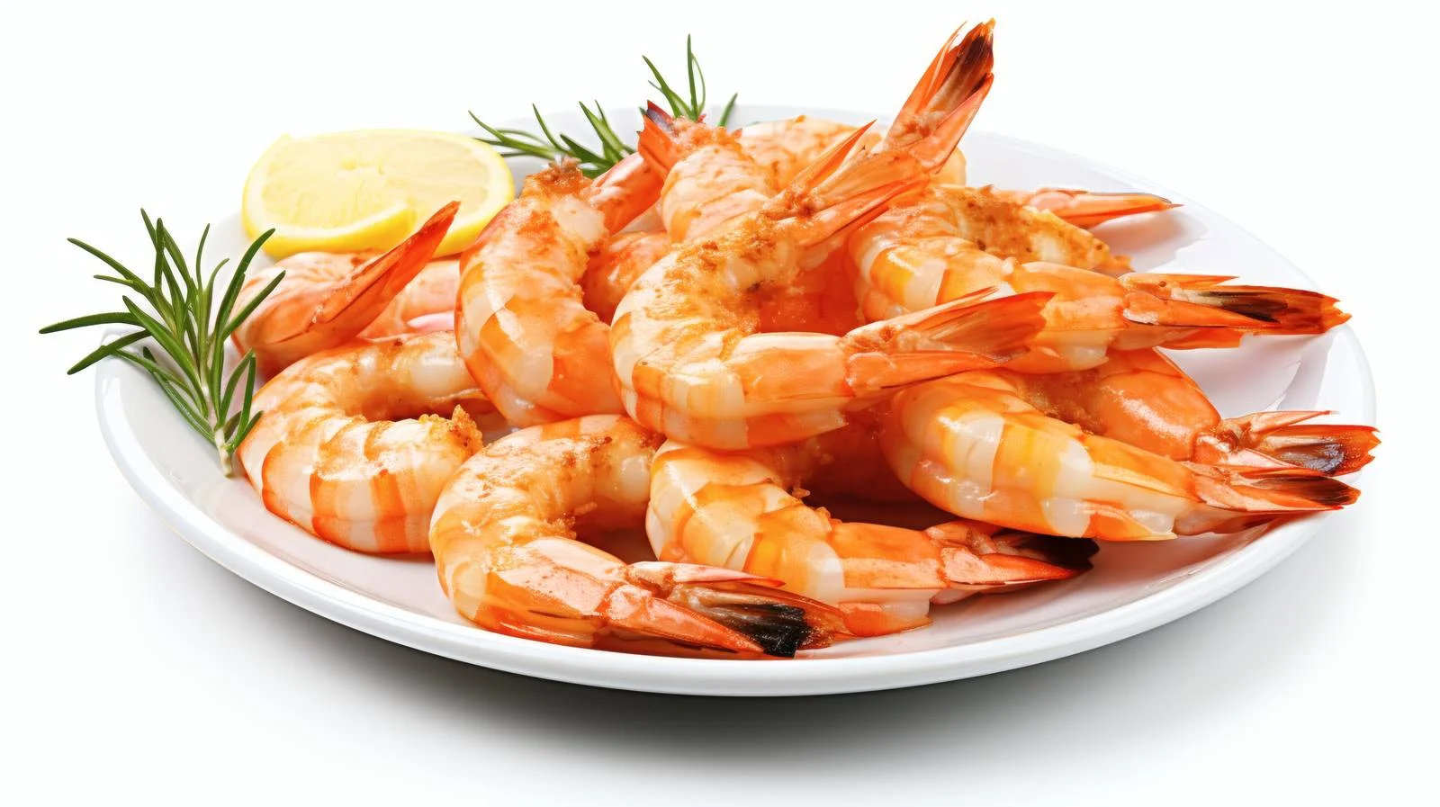 Grilled Shrimps on White Background — free download from Dotvec