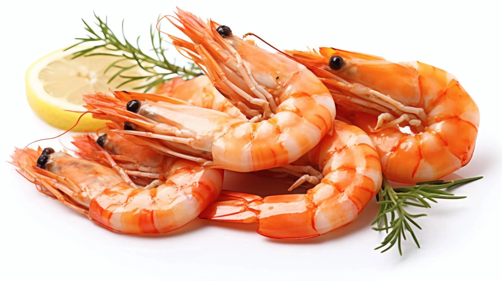 Delicious Grilled Shrimps on White Background — free download from Dotvec