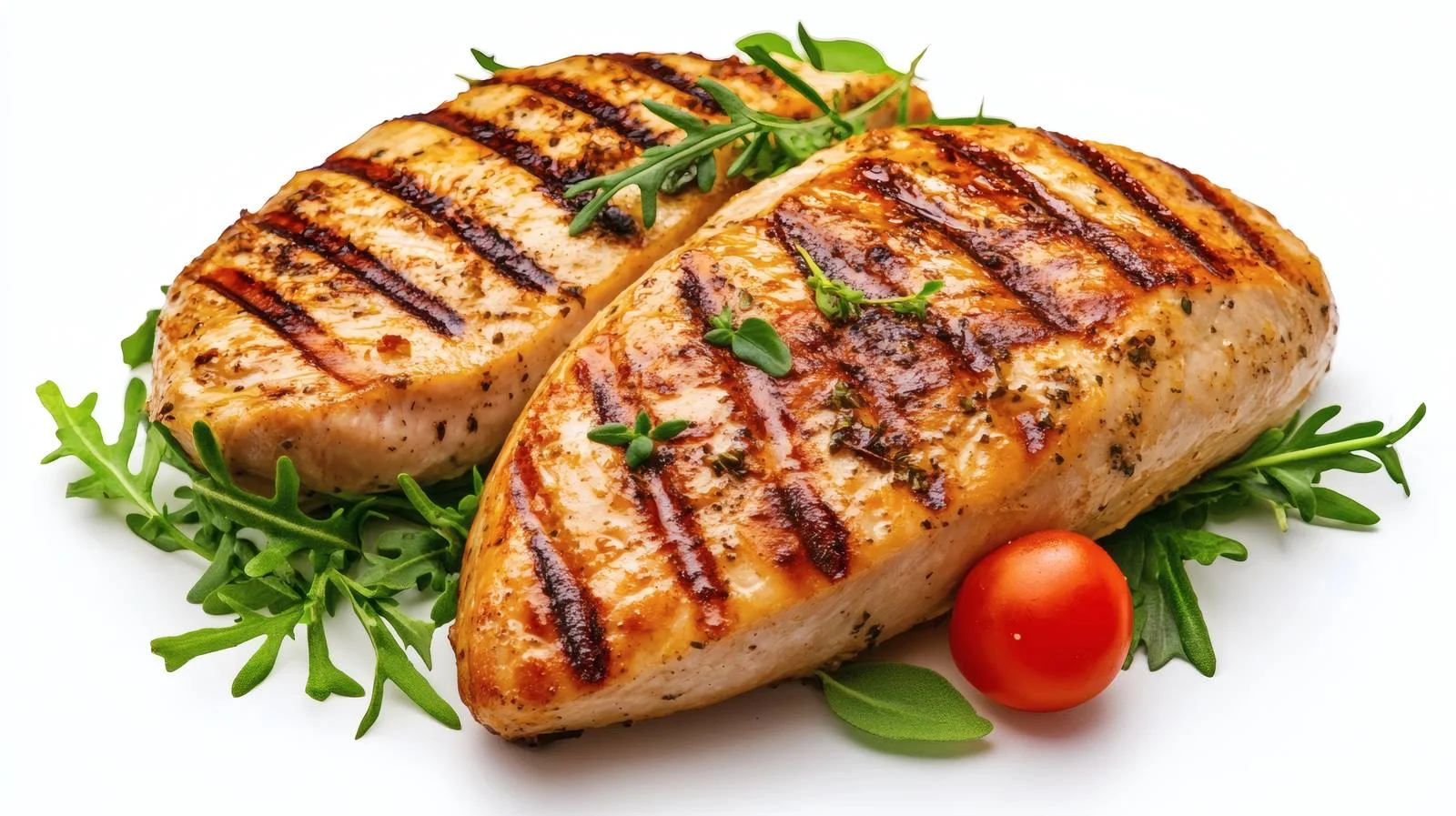 Succulent Grilled Turkey Breast on White — free download from Dotvec