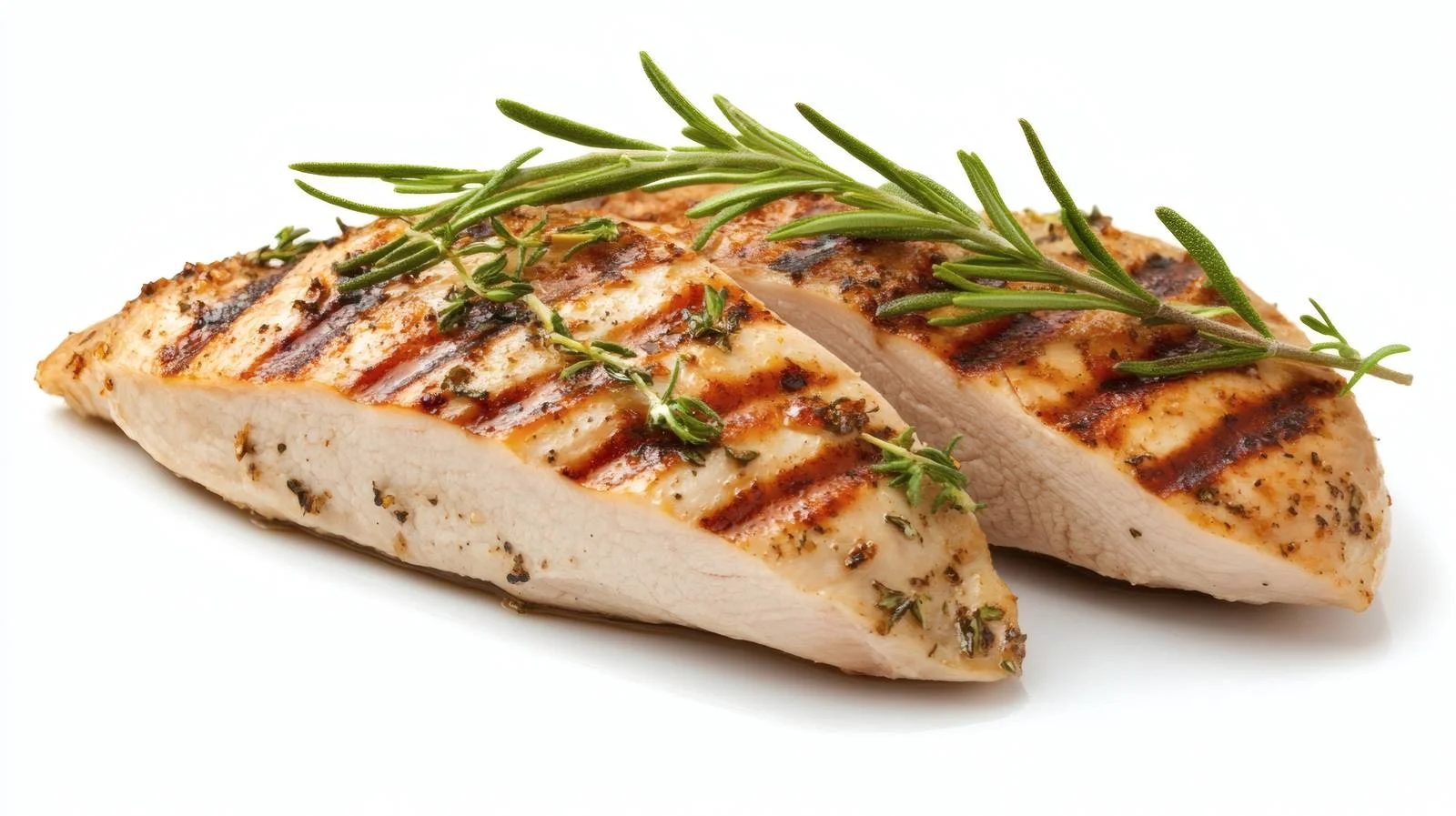 Juicy Grilled Turkey Breast on White — free download from Dotvec