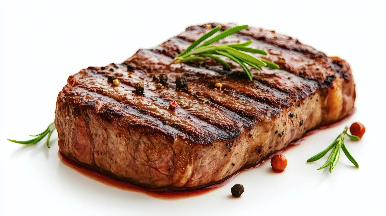 Succulent Grilled Beef Steak on White Background — free download from Dotvec