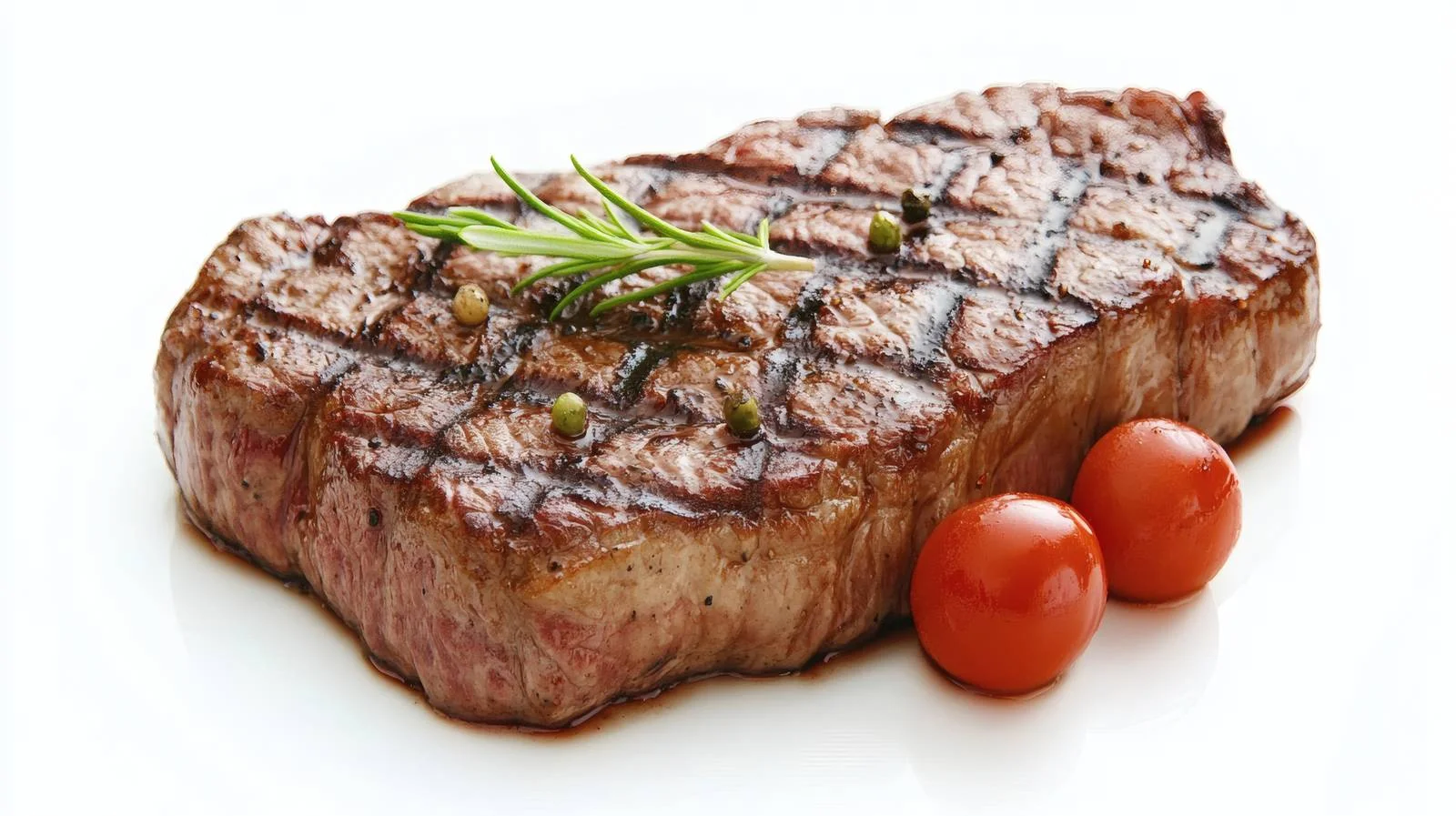Succulent Grilled Beef Steak on White — free download from Dotvec