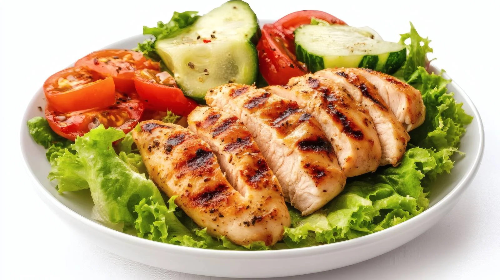 Succulent Grilled Chicken with Fresh Salad — free download from Dotvec