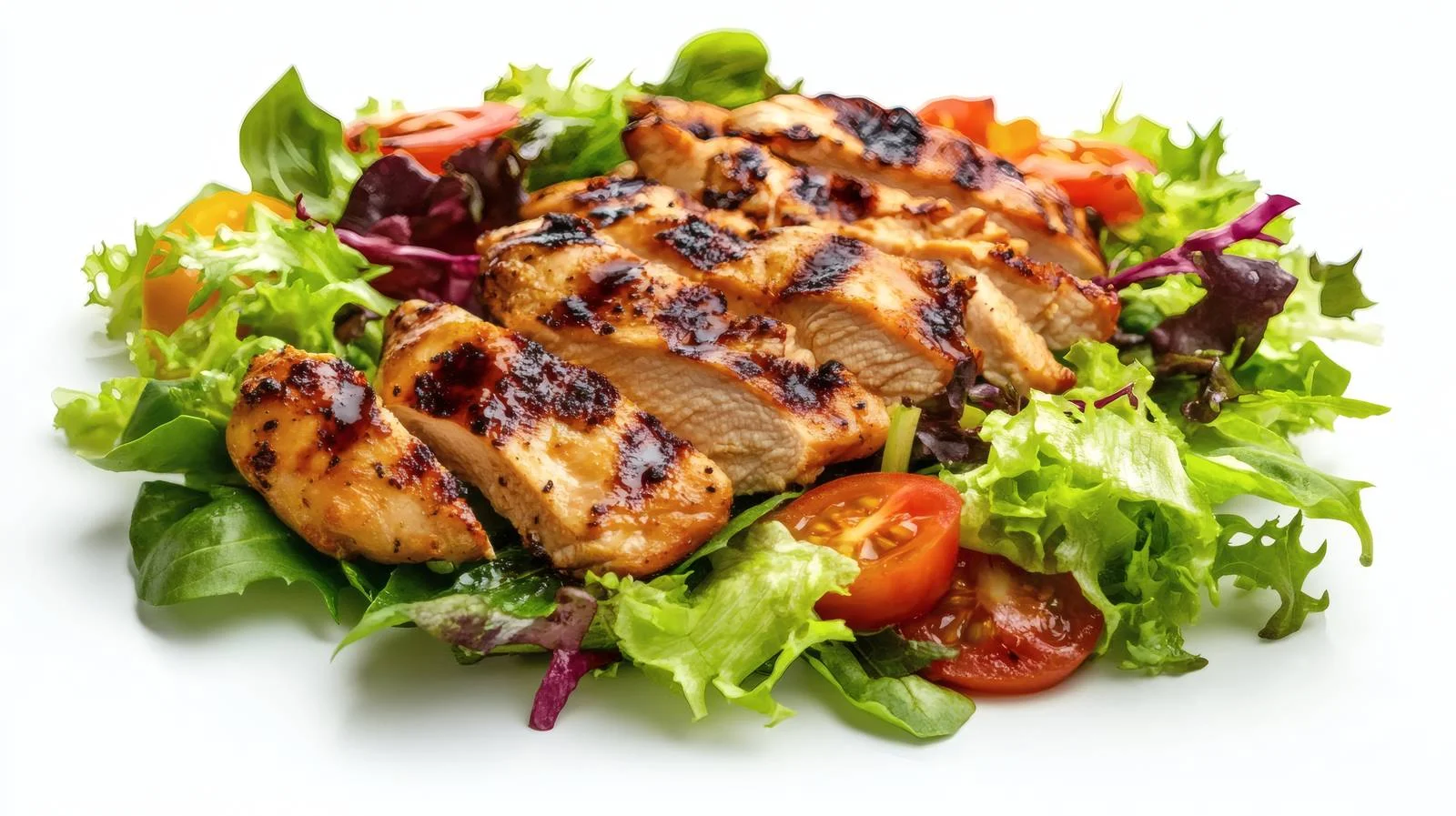 Succulent Grilled Chicken and Fresh Salad — free download from Dotvec