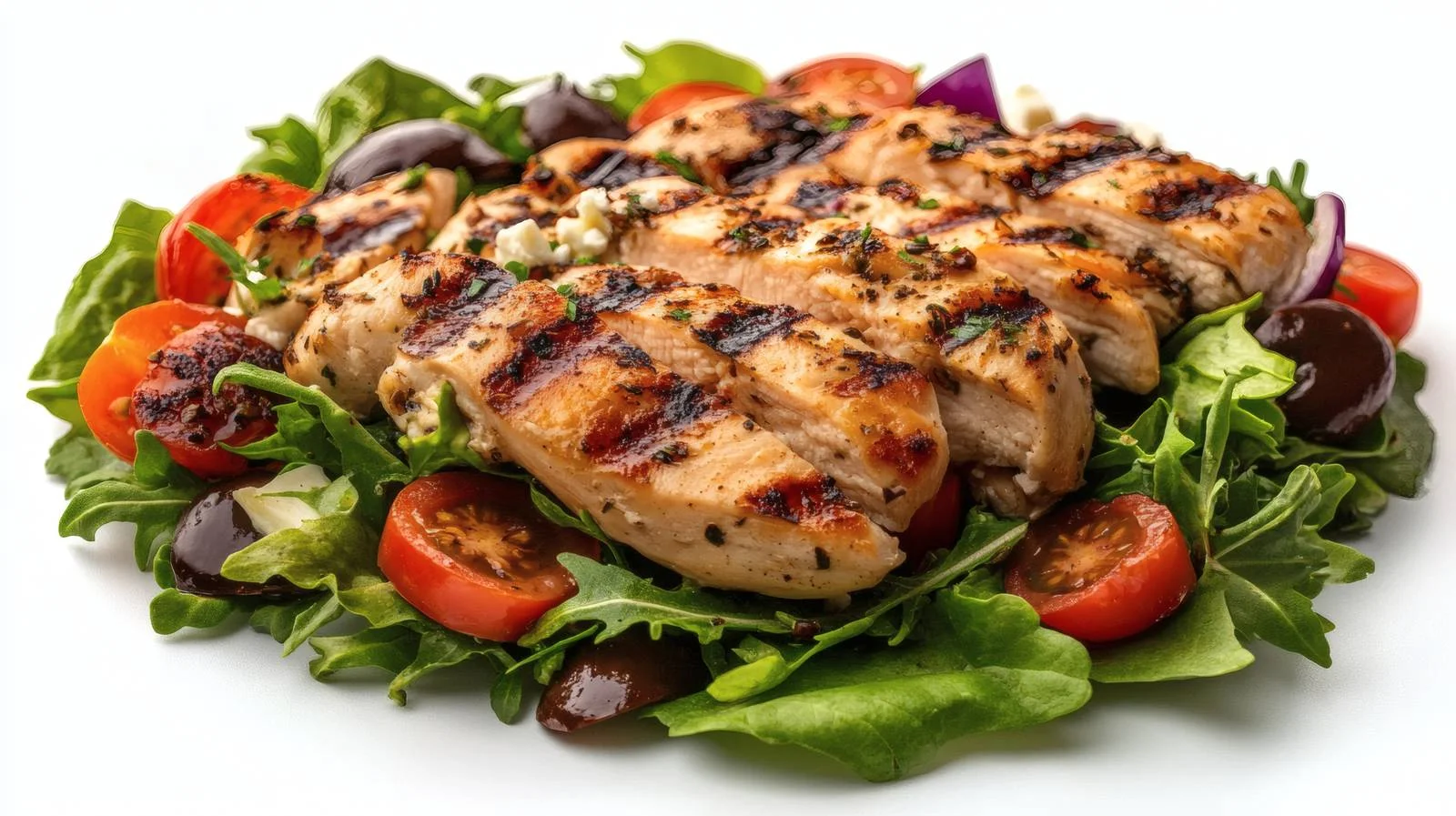 Mouthwatering Grilled Chicken with Greek Salad — free download from Dotvec