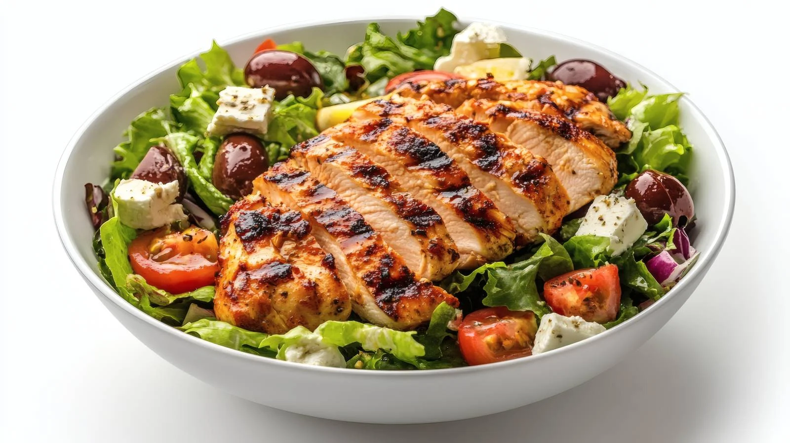 Succulent Grilled Chicken with Fresh Greek Salad — free download from Dotvec