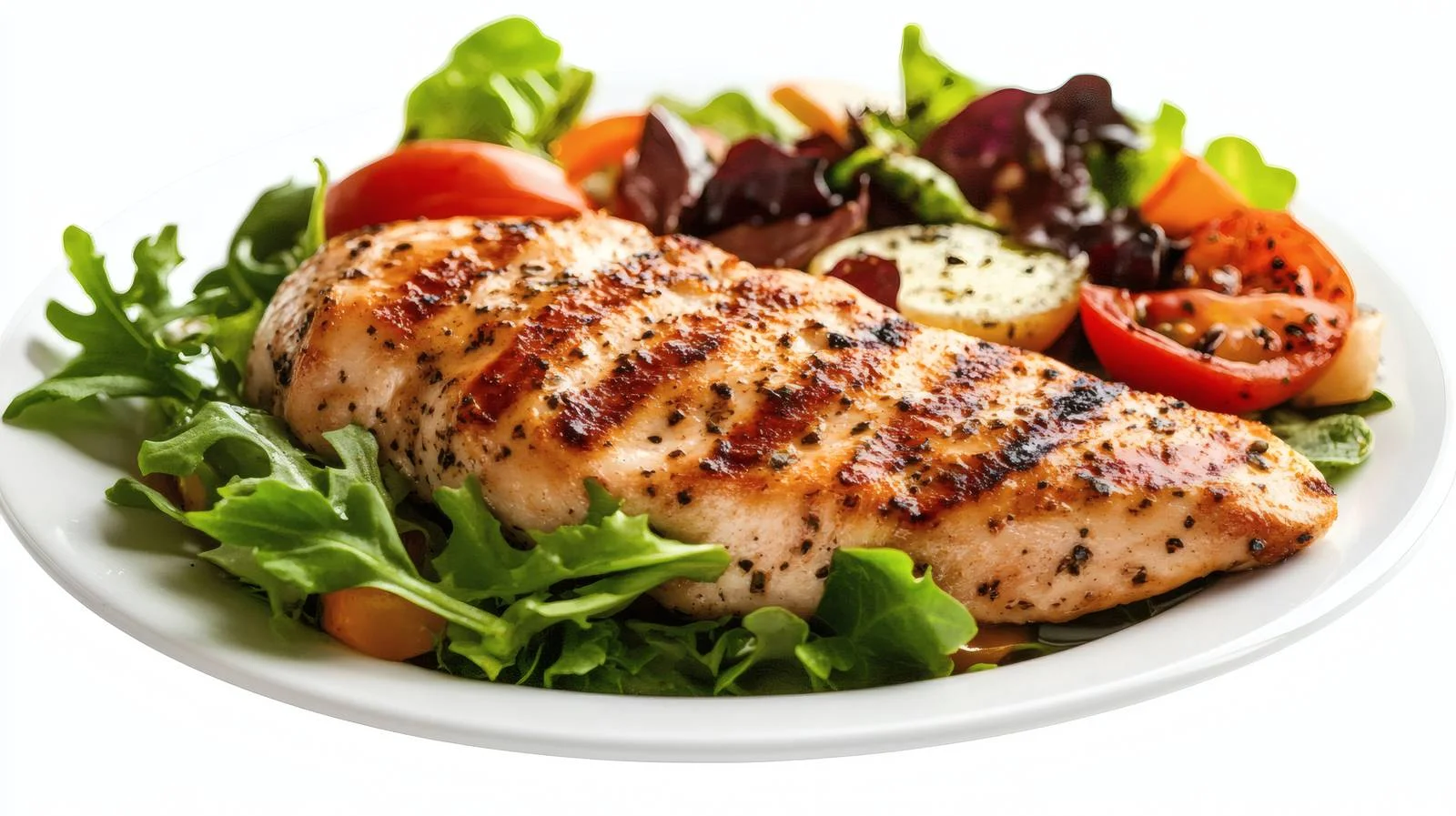 Gourmet Grilled Chicken with Fresh Salad — free download from Dotvec