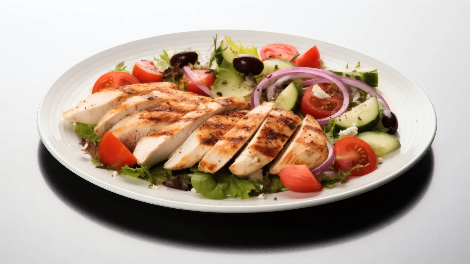 Succulent Grilled Chicken with Mediterranean Salad — free download from Dotvec