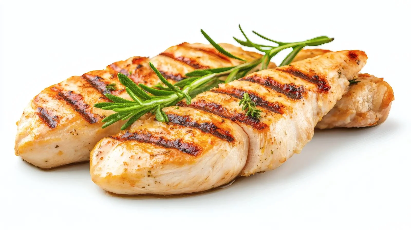 Succulent Grilled Chicken Fillet on White Background — free download from Dotvec
