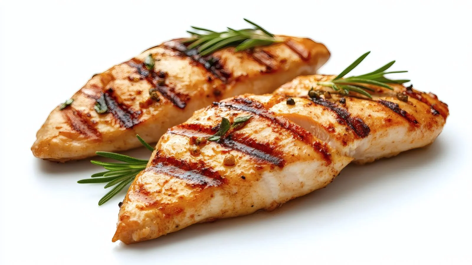Juicy Grilled Chicken Fillet on White — free download from Dotvec