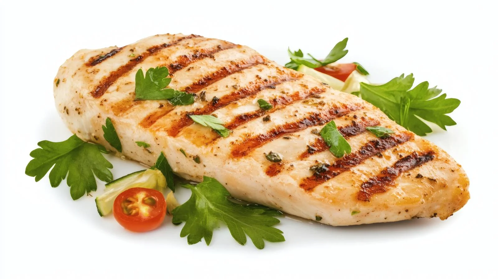 Premium Grilled Chicken Fillet on White — free download from Dotvec