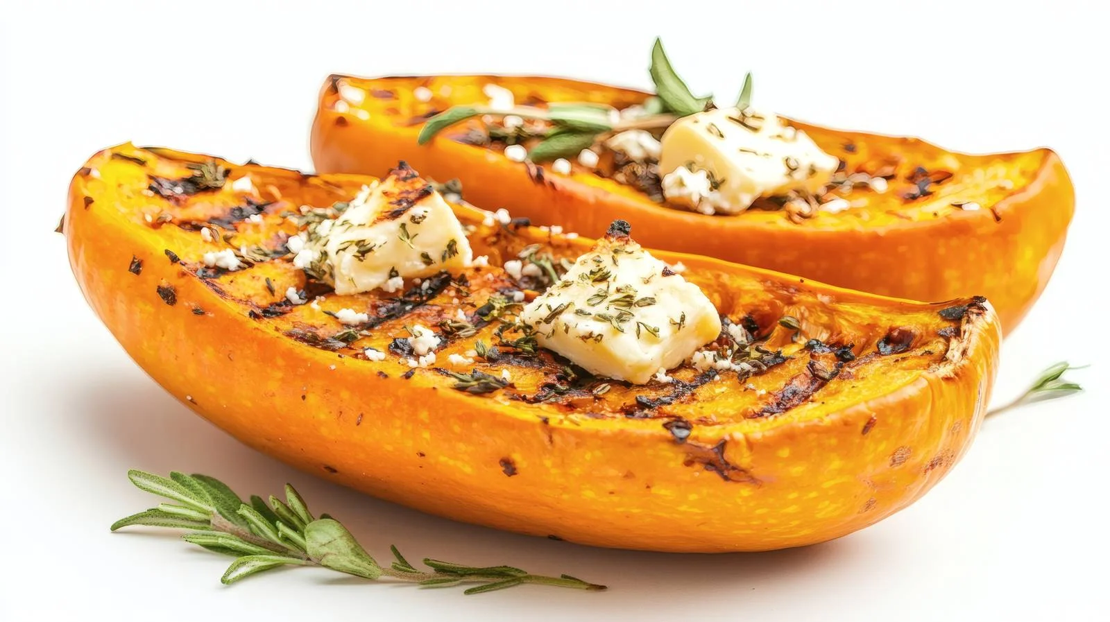 Savoury Grilled Pumpkin with Greek Feta — free download from Dotvec